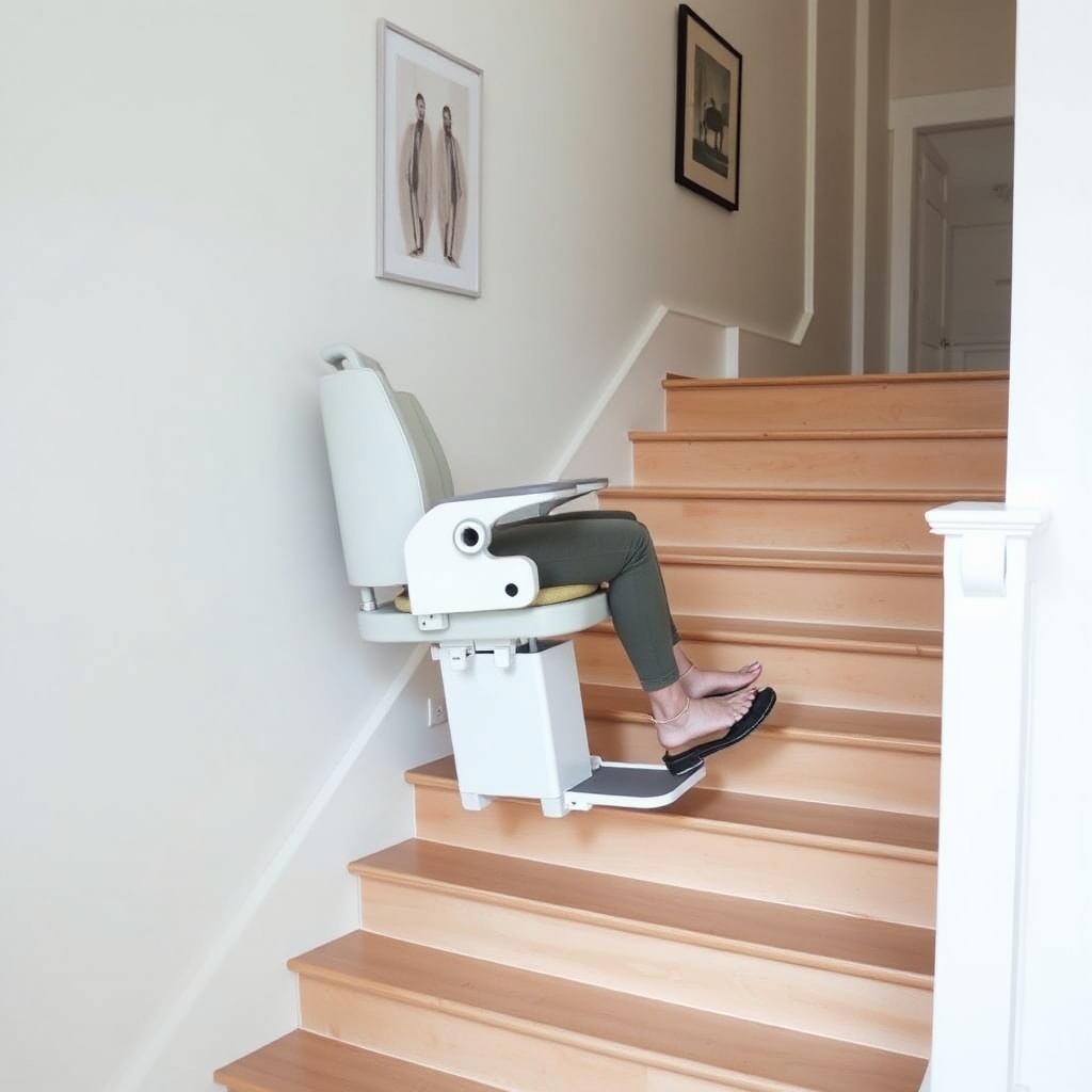 A clean photorealistic photo of a TK Home Solutions Siena 600 with a comfortable padded se